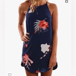 💰5/$25 Floral Boho Halter Dress